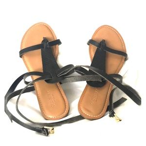 High Calf Strap Sandals